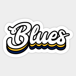 Blues - Whitman College Sticker